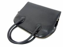 1円 ■美品■ Salvatore Ferragamo フェラガモ BW-215644 ガンチーニ レザー ハンドバッグ トートバッグ レディース ブラック系 AU3408_画像3