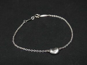 1円 ■美品■ TIFFANY＆Co ティファニー エルサペレッティ ビーン SV925 ブレスレット アクセサリー レディース シルバー系 AR1860