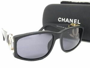 1円 ■美品■ CHANEL シャネル 02461 90405 ココマーク サングラス メガネ 眼鏡 レディース ブラック系 AV2036