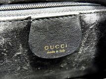 1円 ■美品■ GUCCI グッチ 000 8444 0575 バンブー レザー ハンドバッグ トートバッグ レディース ブラック系 AU3726_画像6