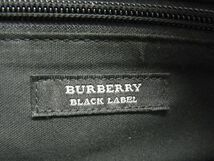 1円■美品■ BURBERRY バーバリーブラックレーベル ナイロンキャンバス×レザー ビジネスバッグ ブリーフケース メンズ ネイビー系 AU3559_画像6