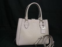 1円 ■美品■ kate spade ケイトスペード PXRU8373 カーターストリート アリアナ レザー 2WAY ハンドバッグ ショルダー ベージュ系 AV3574_画像1