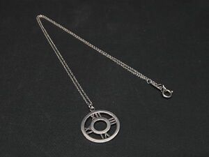 1円 TIFFANY＆Co ティファニー アトラス オープンメダリオン SV925 ネックレス ペンダント アクセサリー シルバー系 AN5844