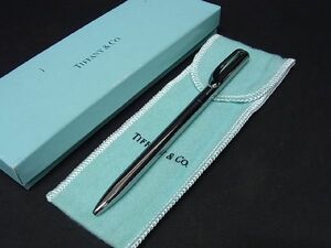 1円 ■極美品■ TIFFANY＆Co ティファニー エルサペレッティ ティアドロップ ボールペン 筆記用具 シルバー系 AM8478