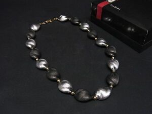 1円 pierre cardin ピエールカルダン ネックレス ペンダント アクセサリー レディース ブラック系×シルバー系 AS4918