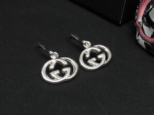 1円 ■極美品■ GUCCI グッチ インターロッキングＧ SV925 ピアス アクセサリー レディース シルバー系 AS4728