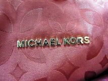 1円 ■美品■ MICHAEL KORS マイケルコース レザー 2WAY クロスボディ ハンドバッグ トート ショルダー 斜め掛け ボルドー系 AV3572_画像6