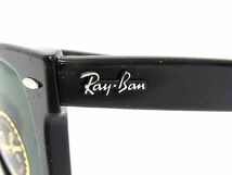1円 ■極美品■ Ray-Ban レイバン RB2140-F 902 ウェイファーラー サングラス メガネ 眼鏡 メンズ レデイース ブラック系 AU4464_画像3