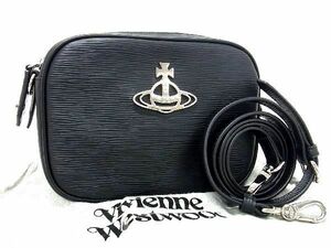 1円 ■極美品■ Vivienne Westwood ヴィヴィアンウエストウッド オーブ レザー 2WAY クラッチバッグ ショルダーバッグ ブラック系 AT2929