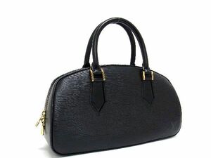 1円 ■美品■ LOUIS VUITTON ルイヴィトン M52082 エピ ジャスミン ハンドバッグ トートバッグ ノワール ブラック系 AT3559