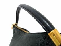 1円 ■美品■ MARC BY MARC JACOBS マークバイマークジェイコブス レザー ワンハンドル ハンドバッグ レディース ブラック系 AT3176_画像2