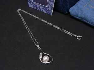 1円 ■極美品■ MIKIMOTO ミキモト 本真珠 アコヤ真珠 パール 約6mm SV925 ネックレス ペンダント アクセサリー シルバー系 BE8584