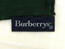 1円 ■美品■ Burberrys バーバリーズ シルク100% 大判 スカーフ ストール ショール レディース グリーン系×マルチカラー BG5165_画像4