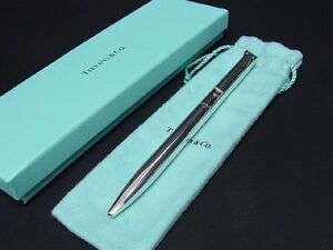 1円 ■極美品■ TIFFANY＆Co ティファニー Tクリップ SV925 ツイスト式 ボールペン 筆記用具 文房具 ステーショナリー シルバー系 AM6876