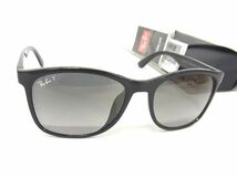 1円 ■美品■ Ray-Ban レイバン RB 4374-F 601/M3 58□19 145 2P サングラス メガネ 眼鏡 メンズ レディース ブラック系 AT3800_画像1