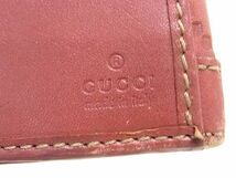 1円 GUCCI グッチ 146199 GG柄 グッチシマ レザー 二つ折り 長財布 ウォレット 小銭入れ 札入れ レディース ピンク系 AV3605_画像5