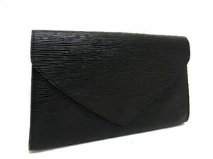 1円 ■美品■ LOUIS VUITTON ルイヴィトン M52632 エピ アールデコ クラッチバッグ セカンドバッグ メンズ ブラック系 AV3691