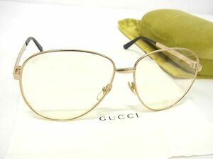 1円 ■極美品■ GUCCI グッチ GG00138S 61□14-145 メガネ 眼鏡 レディース メンズ ブラック系 AS5270