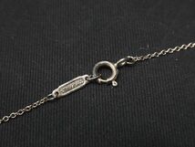 1円 TIFFANY＆Co ティファニー 1837 ナローバー SV925 ネックレス ペンダント アクセサリー レディース シルバー系 AQ6421_画像3