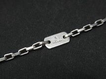 1円 GUCCI グッチ LEO 獅子座 星座プレート SV925 ネックレス ペンダント アクセサリー レディース メンズ シルバー系 AU4665_画像4