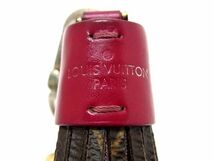 1円 LOUIS VUITTON ルイヴィトン M64527 レザー キーホルダー キーリング バッグチャーム レディース メンズ ブラウン系 AT3746_画像3