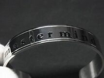 1円 ■極美品■ MASTERMIND マスターマインド スカル バングル ブレスレット アクセサリー メンズ シルバー系×ブラック系 BE8594_画像4