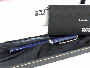 1円 ■新品同様■ MONT BLANC モンブラン ジェネレーション ペン先 14K 585 14金 万年筆 筆記用具 ステーショナリー ネイビー系 AT3943