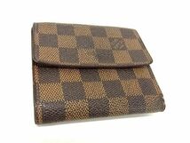 1円 LOUIS VUITTON ルイヴィトン N61652 ダミエ ポルトモネ ビエ カルトクレディ 三つ折り 財布 ウォレット ブラウン系 CC0886_画像2