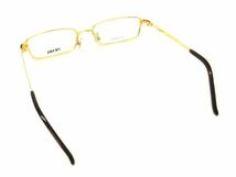 1円 ■極美品■ PRADA プラダ VPR71G 51□16 5AK-101 眼鏡 メガネ めがね レディース メンズ ゴールド系 AT4399_画像2
