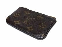 1円 LOUIS VUITTON ルイヴィトン M62650 モノグラム ポシェット クレ コインパース コインケース 小銭入れ ブラウン系 BF4480_画像2