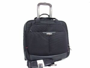 1円 ■美品■ Samsonite サムソナイト ナイロン キャリーバッグ キャリーケース スーツケース メンズ レディース ブラック系 BF4866