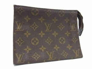 1円 LOUIS VUITTON ルイヴィトン M47544 モノグラム ポシェットトワレ19 マルチケース ポーチ 小物入れ レディース ブラウン系 AW0218