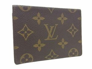 1円 LOUIS VUITTON ルイヴィトン M60533 モノグラム ポルト2 カルト ヴェルティカル カードケース パスケース ブラウン系 AW0244