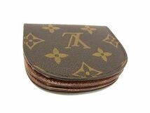 1円 ■美品■ LOUIS VUITTON ルイヴィトン M61970 モノグラム ポルトモネ グゼ コインケース コインパース 小銭入れ ブラウン系 CC1084_画像2