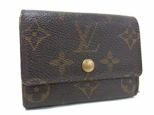 1円 LOUIS VUITTON ルイヴィトン M61930 モノグラム ポルトモネ プラ コインケース コインパース 小銭入れ ブラウン系 AW0282