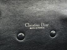 1円 ChristianDior ディオール ヴィンテージ トロッター キャンバス×レザー クラッチバッグ セカンドバッグ ネイビー系 AW0499_画像5