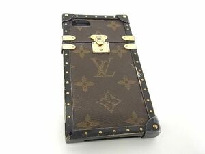 1円 LOUIS VUITTON ルイヴィトン M64479 モノグラム アイトランク iPhone7 Plus 対応 アイフォンケース スマホケース ブラウン系 BF4468