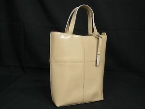 1円 ■美品■ GUCCI グッチ 000 2113 0553 レザー ハンドバッグ トートバッグ レディース ベージュ系 AU5575