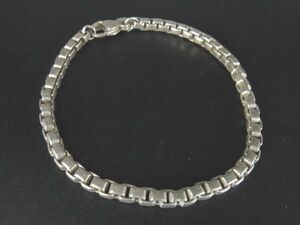 1円 ■美品■ TIFFANY＆Co ティファニー ベネチアンリンク SV925 ブレスレット アクセサリー レディース シルバー系 AT1574