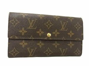 1円 LOUIS VUITTON ヴィトン M61725 モノグラム ポシェット ポルトモネ クレディ 二つ折り 長財布 ウォレット ブラウン系 BG6175