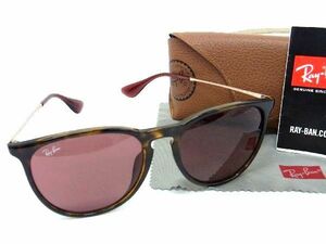 1円 Ray-Ban レイバン RB4171ーF ERIKA 6391/75 57□18 145 3N サングラス メガネ 眼鏡 レディース メンズ ゴールド系×ブラウン系 AT6199