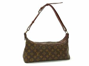 1円 ■美品■ LOUIS VUITTON ルイヴィトン ヴィンテージ モノグラム ブローニュ ワンショルダーバッグ レディース ブラウン系 BG6440