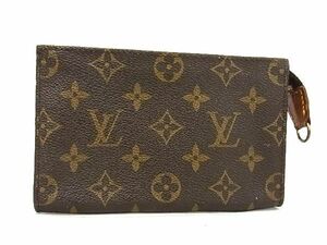 1円 LOUIS VUITTON ルイヴィトン モノグラム バケット用ポーチ マルチケース 小物入れ レディース メンズ ブラウン系 BG6352