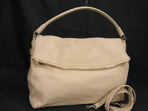 1円 ■美品■ kate spade ケイトスペード PXRU3838 レザー 2WAY ショルダー ハンドバッグ レディース ピンク系 BI0198