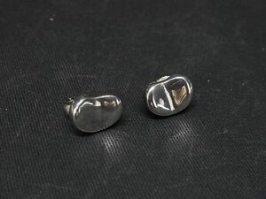 1円 ■美品■ TIFFANY＆Co ティファニー エルサペレッティ ビーン SV925 ピアス アクセサリー レディース シルバー系 AR5142