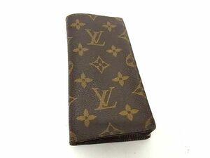 1円 ■美品■ LOUIS VUITTON ルイヴィトン M62962 モノグラム エテュイ リュネット サーンプル メガネケース ブラウン系 BG6350