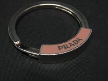 1円 ■美品■ PRADA プラダ 1AP023 キーリング キーホルダー チャーム メンズ レディース シルバー系 AT6252_画像3