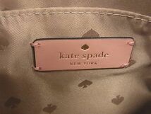 1円 ■新品■未使用■ kate spade ケイトスペード レザー クロスボディ ショルダーバッグ 斜め掛け レディース ピンク系 BI0107_画像6