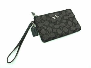 ■美品■ COACH コーチ シグネチャー キャンバス コインパース コインケース 小銭入れ カードケース ブラック系 DD8496