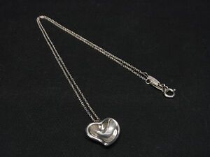 1円 ■美品■ TIFFANY＆Co ティファニー エルサペレッティ フルハート SV925 ネックレス ペンダント アクセサリー シルバー系 BG2756